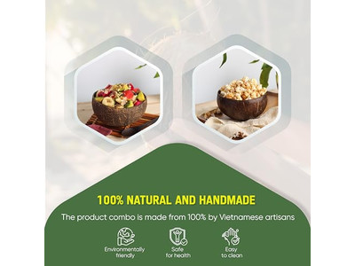 バンブーボウル 7 食品用アイスクリームボウル ココナッツ 32 4 大きなシェル オーガニック