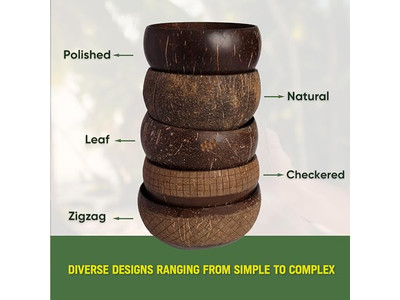 バンブーボウル 7 食品用アイスクリームボウル ココナッツ 32 4 大きなシェル オーガニック