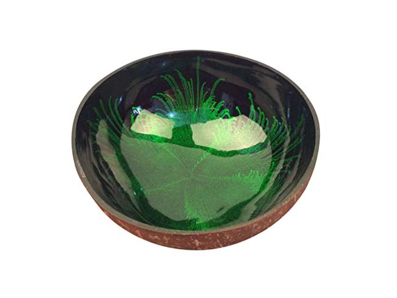 ロゴ入りココナッツボウル ラッカー仕上げ オーストラリアベース インドネシア香りワックス