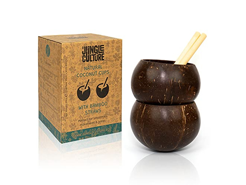 ココナッツブレックファーストボウル 木製 20Cm シェル付き 蓋付き 有機シェル シャルキュトリーボウル