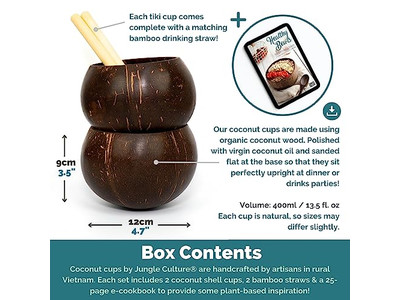 ココナッツブレックファーストボウル 木製 20Cm シェル付き 蓋付き 有機シェル シャルキュトリーボウル