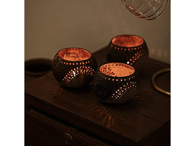 ココナッツミキシングボウル 小型手彫りボウル 自然木製オーガニックキッズ