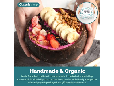 クーコントボウルココナッツボウルココナッツカップシェルキャンドルキッチンストレージ