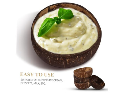 ディナーボウル ココナッツボウル 空のボウル 手作りの工芸品 シェル スプーン 小型 プレーン