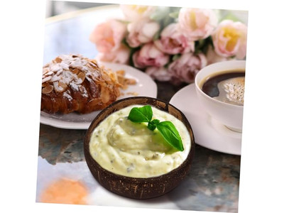 ディナーボウル ココナッツボウル 空のボウル 手作りの工芸品 シェル スプーン 小型 プレーン