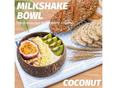 生地ボウル ココナッツシェル ロゴ 手作り 木製 田舎風 木製ツールトレイ