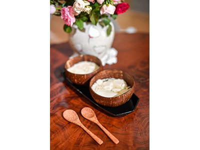 ジャンボサービングボウル サラダボウル シェル 500Ml ココナッツシェル バルク 木製キャンドル