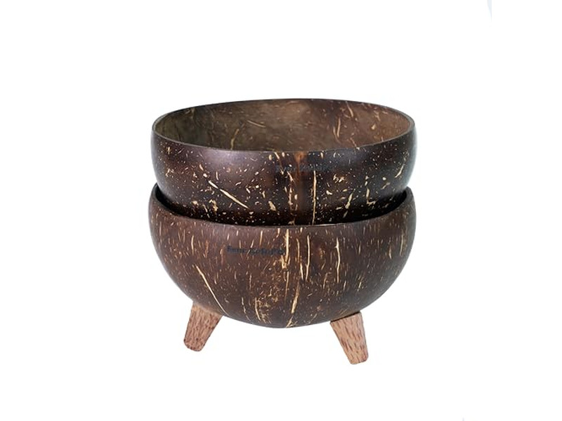 ラッカー仕上げのココナッツボウル スプーンセット マルチカラー 最安値 カスタマイズ