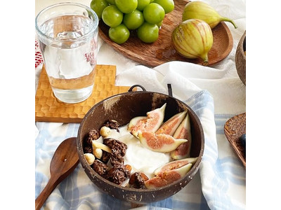 ラッカー仕上げのココナッツボウル スプーンセット マルチカラー 最安値 カスタマイズ