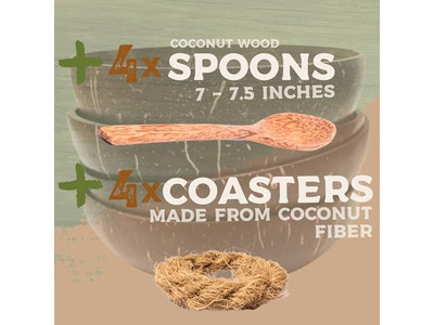 マクラメココナッツボウル プリントシェル 8インチ 空のシェル 6フラワー