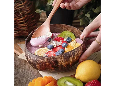 ラベンダー香りの丸型キャンドルボウル シェル 木製ボウル 装飾