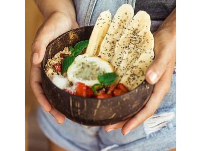 サービングボウル バンブーボウル ココナッツ ココナッツフォーク ココパーム皿 スプーン スタンド プレート