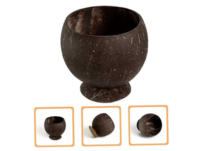 スタンド付きのココナッツボウル1個セットベトナムボウルロゴカバー