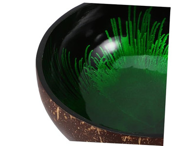 タイの自然なボウル アカシアサラダセット 食品安全ココナッツ色ボウル