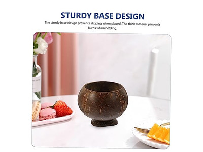 100% ココナッツボウル ココナッツシェルボウル ラフボウル ジャンボ 12Cm スナック ハーフシェル