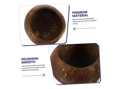 100% ココナッツボウル ココナッツシェルボウル ラフボウル ジャンボ 12Cm スナック ハーフシェル