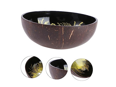 バネトンライナー用ボウルプラスチックキッチンココナッツボウルとスプーンセットスムージー