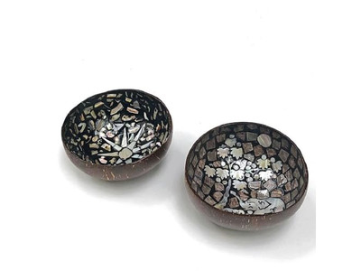 ココナッツボウル パーティーデコ エコフレンドリーセット 36個の揺れない全自然