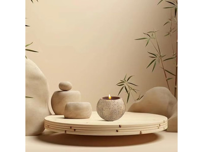 エコフレンドリーなティントボウルラウンドピザ生地装飾サラダボウルココナッツ