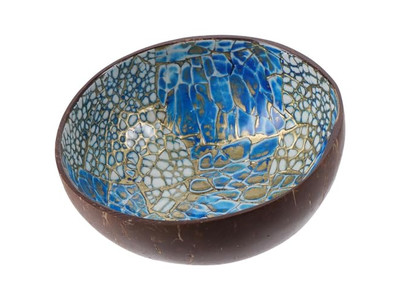 樹脂シェルボウル 木製 カスタム装飾ボウル 石生地 バリの木製