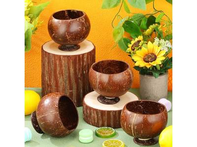 ローストボウルアカシアシェルウォーミングラッカー傾斜ハンギングデザートボウルセット